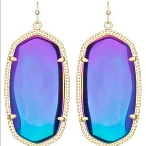 Kendra Scott Black Iridescent Earrings